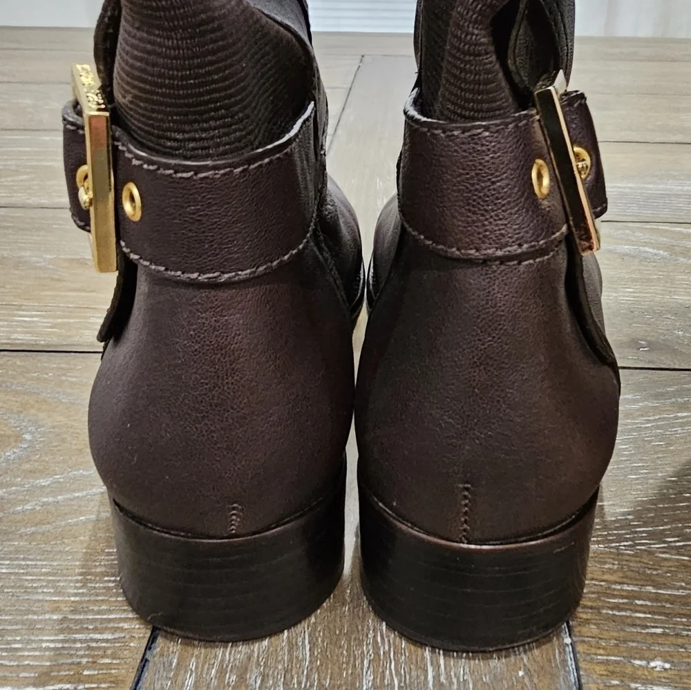 Tory Burch Jack Landed Capra Elastic Leather Over The Knee Riding Boots Size 7.5